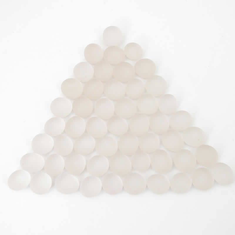WCX01194 Crystal Pink Frosted Gaming Stones 12 - 14mm (40 or More) Chessex (ONLINE ORDER ONLY)