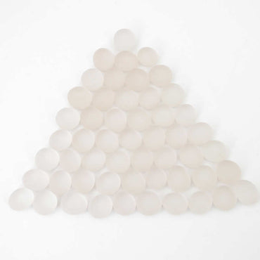 WCX01194 Crystal Pink Frosted Gaming Stones 12 - 14mm (40 or More) Chessex (ONLINE ORDER ONLY)