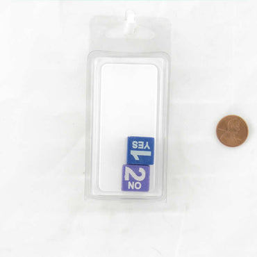 WCXCV0067E2  Yes and No 1 and 2 Dice Assorted Colors with Numbers 16mm D6 (1-2 3 times) Pack of 2 (ONLINE ORDER ONLY)
