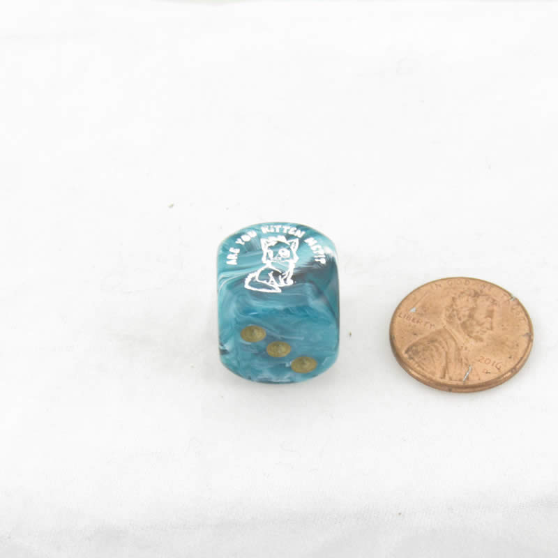 WCXCV0135E15 Are You Kitten Me Dice Assorted Colors with Pips 16mm (5/8in) D6 Pack of 15 (ONLINE ORDER ONLY)