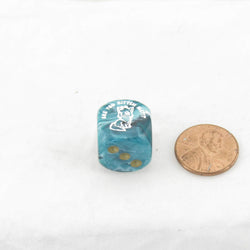 WCXCV0135E15 Are You Kitten Me Dice Assorted Colors with Pips 16mm (5/8in) D6 Pack of 15 (ONLINE ORDER ONLY)