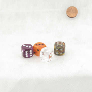 WCXCV0140E4 Space Force Dice Assorted Colors with Pips 16mm (5/8in) D6 Pack of 4 (ONLINE ORDER ONLY)