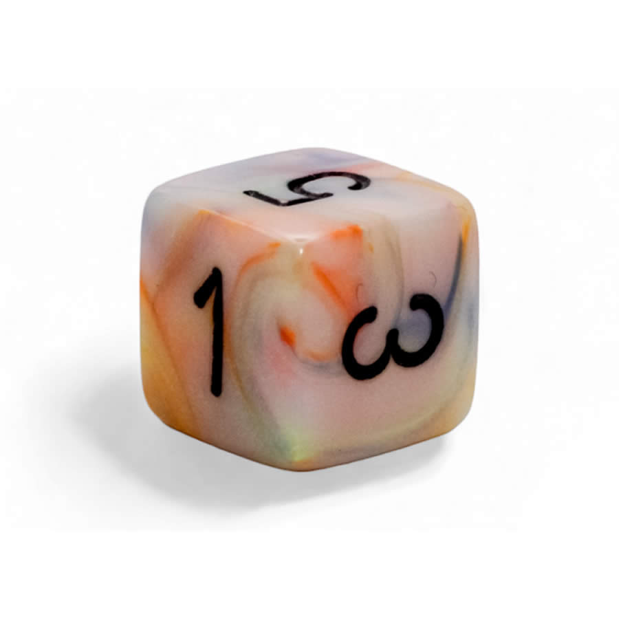 WCXLF0662E2 Circus Festive Mega-Hedral with Black Colored Numbers 20mm (25/32in) D6 Pack of 2 (ONLINE ORDER ONLY)