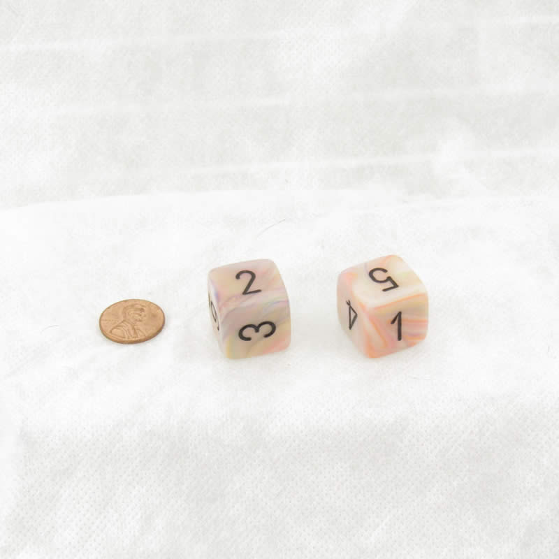 WCXLF0662E2 Circus Festive Mega-Hedral with Black Colored Numbers 20mm (25/32in) D6 Pack of 2 (ONLINE ORDER ONLY)