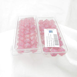 WCXPB2084E50 Pink Borealis Dice Luminary Silver Numbers D20 Aprox 16mm (5/8in) Pack of 50 (ONLINE ORDER ONLY)