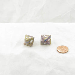 WCXPF0860E2 Carousel Festive Dice White Numbers D8 16mm Pack of 2 (ONLINE ORDER ONLY)