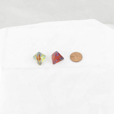 WCXPN0459E2 Primary Nebula Luminary Dice Blue Numbers 16mm (5/8in) D4 Set of 2 (ONLINE ORDER ONLY)