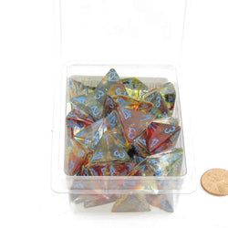 WCXPN0459E50 Primary Nebula Luminary Dice Blue Numbers 16mm (5/8in) D4 Set of 50 (ONLINE ORDER ONLY)