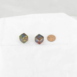 WCXPN0659E2 Primary Nebula Luminary Dice Blue Numbers 16mm (5/8in) D6 Set of 2 (ONLINE ORDER ONLY)