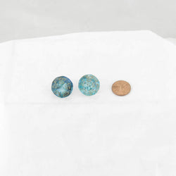 WCXPN1156E2 Oceanic Nebula Luminary Dice Gold Numbers 16mm (5/8in) Tens D10 Set of 2 (ONLINE ORDER ONLY)