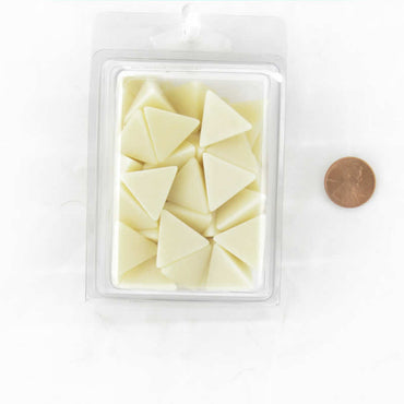 WCXPQ0400AE50 Ivory Blank Opaque Dice D4 Aprox 16mm (5/8in) Pack of 50 (ONLINE ORDER ONLY)