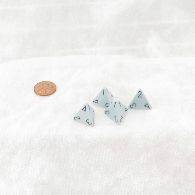 WCXPQ0466E4 Blue Pastel Dice with Black Numbers D4 Aprox 16mm (5/8in) Pack of 4 (ONLINE ORDER ONLY)