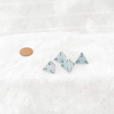 WCXPQ0466E4 Blue Pastel Dice with Black Numbers D4 Aprox 16mm (5/8in) Pack of 4 (ONLINE ORDER ONLY)