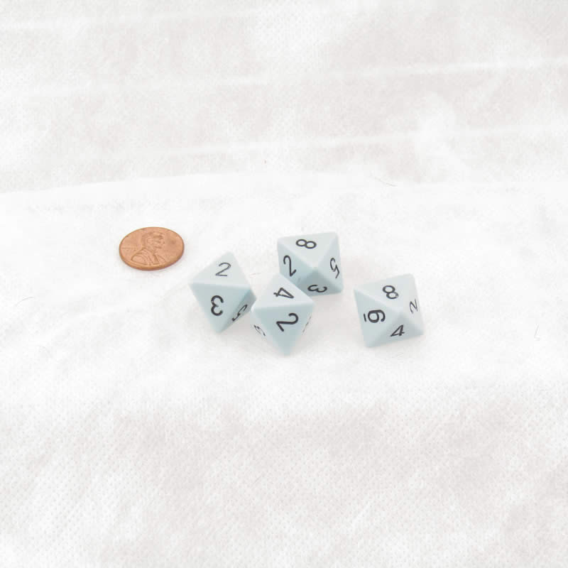 WCXPQ0866E4 Blue Pastel Dice with Black Numbers D8 Aprox 16mm (5/8in) Pack of 4 (ONLINE ORDER ONLY)