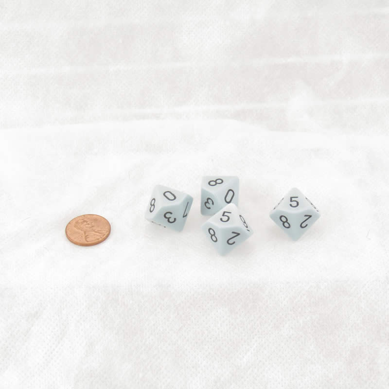 WCXPQ1066E4 Blue Pastel Dice with Black Numbers D10 Aprox 16mm (5/8in) Pack of 4 (ONLINE ORDER ONLY)