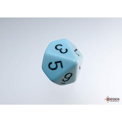 WCXPQ1066E4 Blue Pastel Dice with Black Numbers D10 Aprox 16mm (5/8in) Pack of 4 (ONLINE ORDER ONLY)