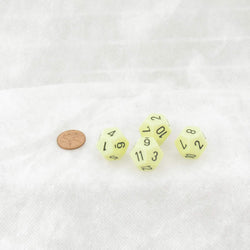 WCXPQ1262E4 Yellow Pastel Dice with Black Numbers D12 Aprox 16mm (5/8in) Pack of 4 (ONLINE ORDER ONLY)