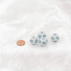 WCXPQ1266E4 Blue Pastel Dice with Black Numbers D12 Aprox 16mm (5/8in) Pack of 4 (ONLINE ORDER ONLY)