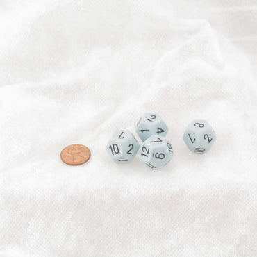 WCXPQ1266E4 Blue Pastel Dice with Black Numbers D12 Aprox 16mm (5/8in) Pack of 4 (ONLINE ORDER ONLY)