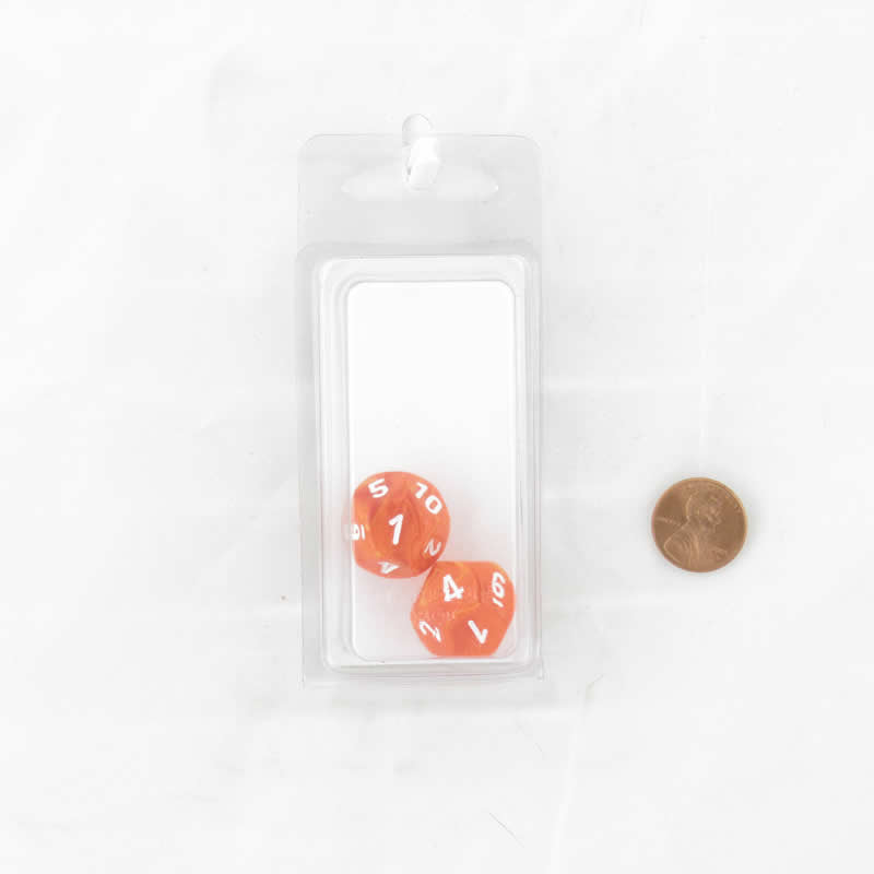 WCXPV1213E2 Solar Vortex Dice White Numbers D12 16mm (5/8in) Pack of 2 (ONLINE ORDER ONLY)