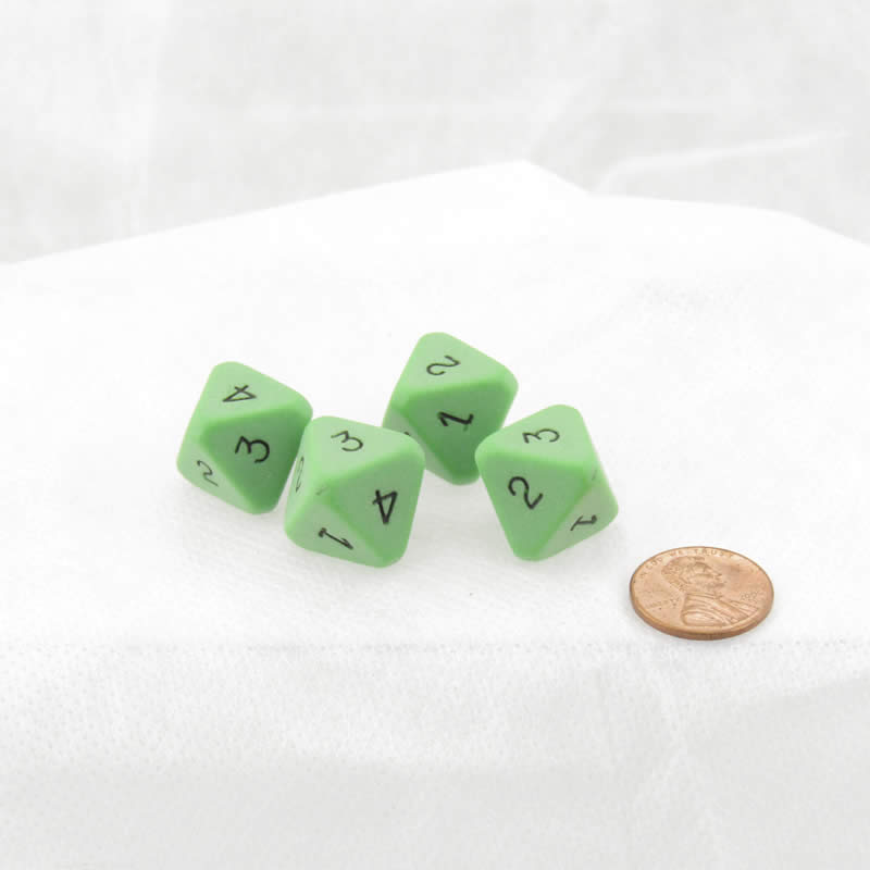 WCXXQ0425E4 Green Dice Black Numbers D8 No. 1-4 Twice 16mm Pack of 4 (ONLINE ORDER ONLY)