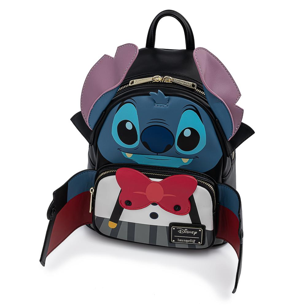 Loungefly: Disney Vampire Stitch Bow Tie Mini Backpack (ONLINE ORDER ONLY)