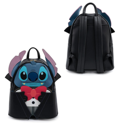 Loungefly: Disney Vampire Stitch Bow Tie Mini Backpack (ONLINE ORDER ONLY)
