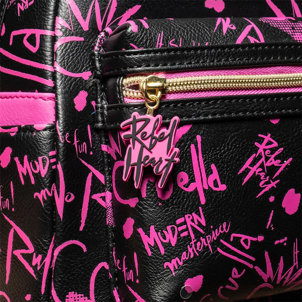 Loungefly: Disney - Cruella Graffiti Mini Backpack Entertainment Earth Exclusive (ONLINE ORDER ONLY)
