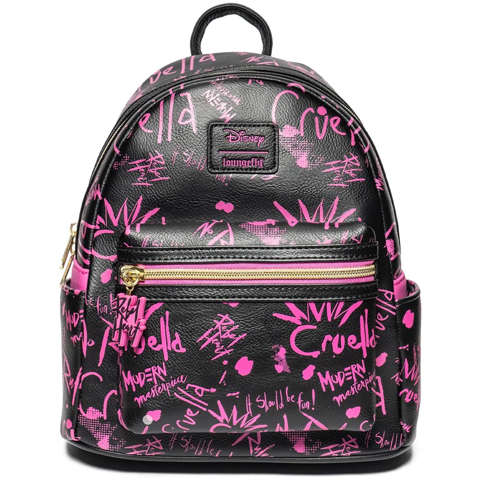 Loungefly: Disney - Cruella Graffiti Mini Backpack Entertainment Earth Exclusive (ONLINE ORDER ONLY)