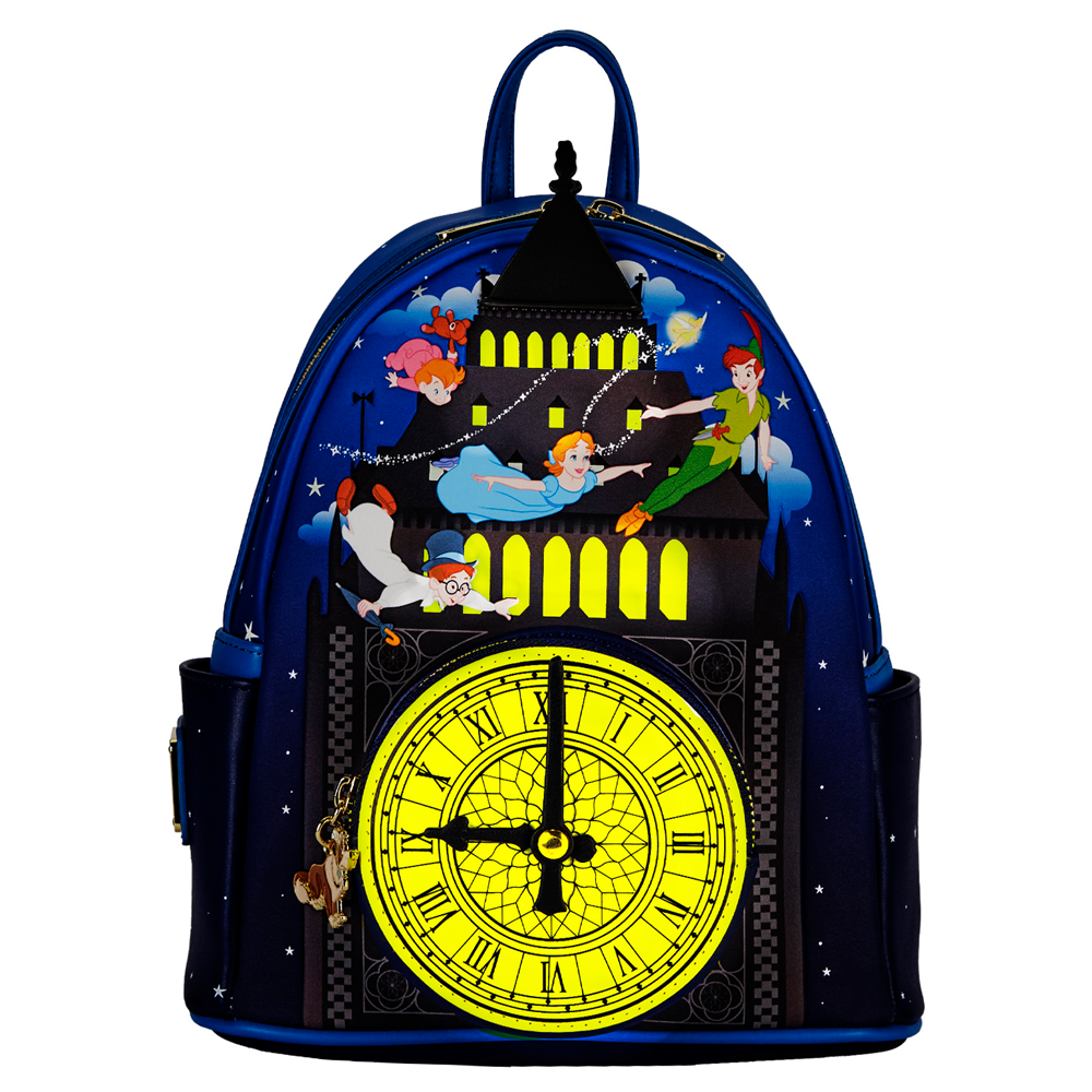 Loungefly: Disney Peter Pan Glow Clock Mini Backpack (ONLINE ORDER ONLY)