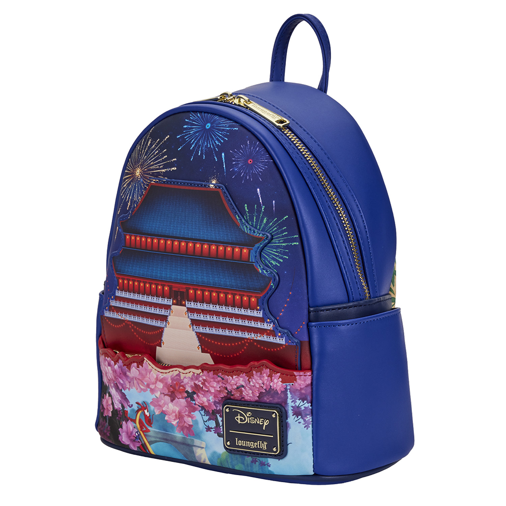 Loungefly: Disney Mulan Castle Light Up Mini Backpack (ONLINE ORDER ONLY)