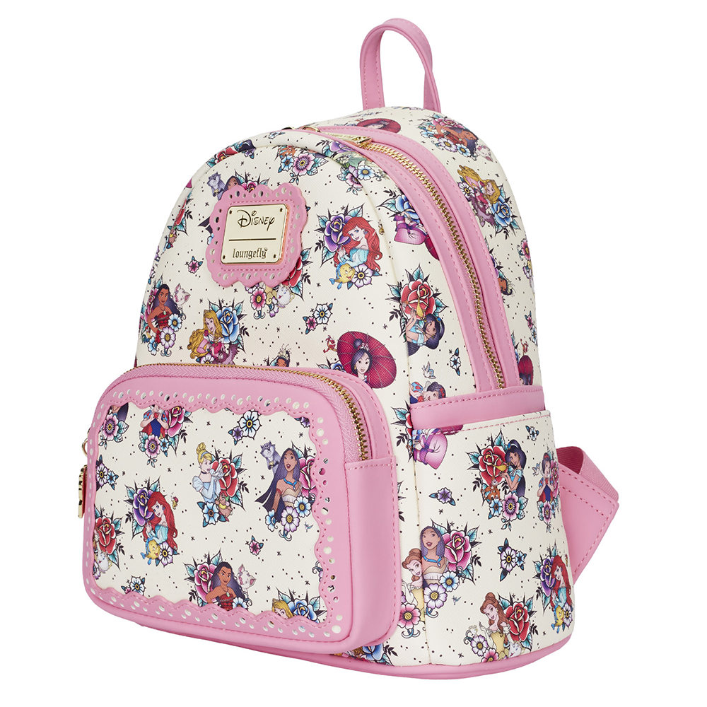 Loungefly: Disney Princess Tattoo Aop Mini Backpack (ONLINE ORDER ONLY)