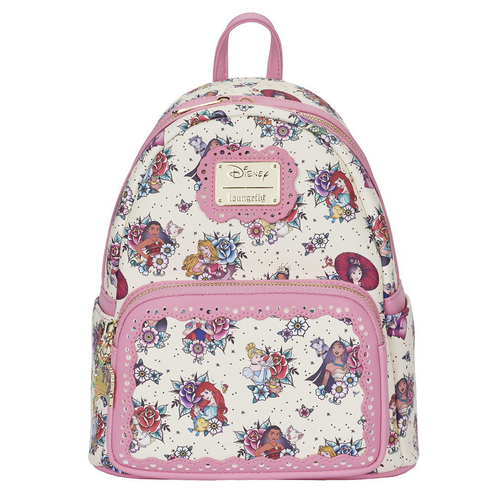 Loungefly: Disney Princess Tattoo Aop Mini Backpack (ONLINE ORDER ONLY)