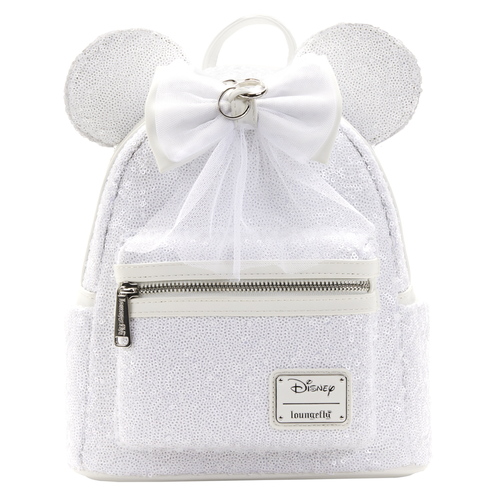 Loungefly: Disney - Minnie Sequin Wedding Mini Backpack (ONLINE ORDER ONLY)