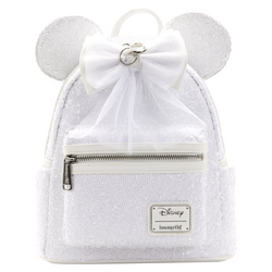 Loungefly: Disney - Minnie Sequin Wedding Mini Backpack (ONLINE ORDER ONLY)