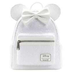 Loungefly: Disney - Minnie Sequin Wedding Mini Backpack (ONLINE ORDER ONLY)