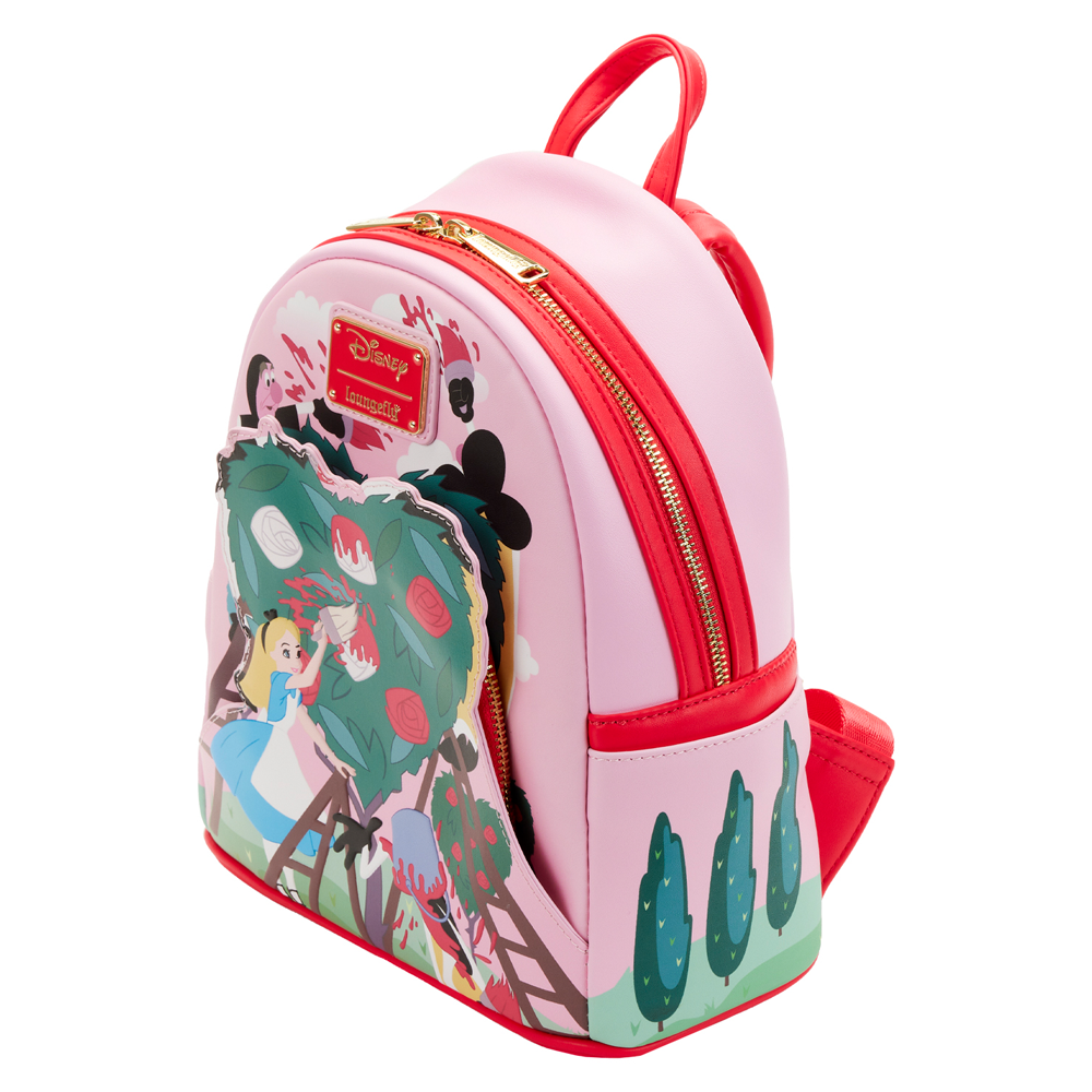 Loungefly: Disney Alice in Wonderland - Painting The Roses Red Mini Backpack (ONLINE ORDER ONLY)