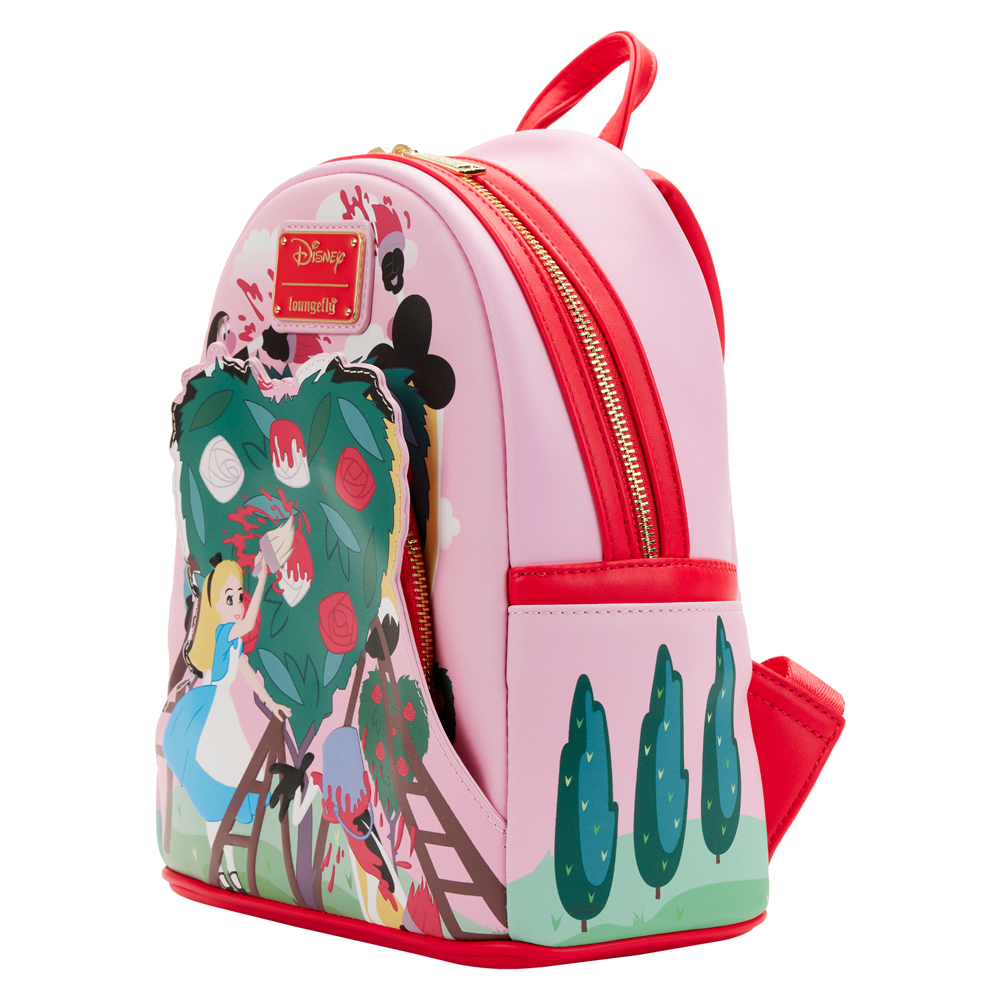 Loungefly: Disney Alice in Wonderland - Painting The Roses Red Mini Backpack (ONLINE ORDER ONLY)