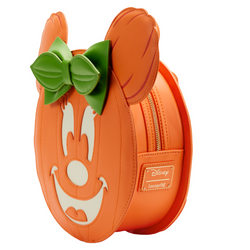 Loungefly: Disney - Glow Face Minnie Pumpkin Mini Backpack (ONLINE ORDER ONLY)
