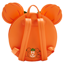 Loungefly: Disney - Glow Face Minnie Pumpkin Mini Backpack (ONLINE ORDER ONLY)