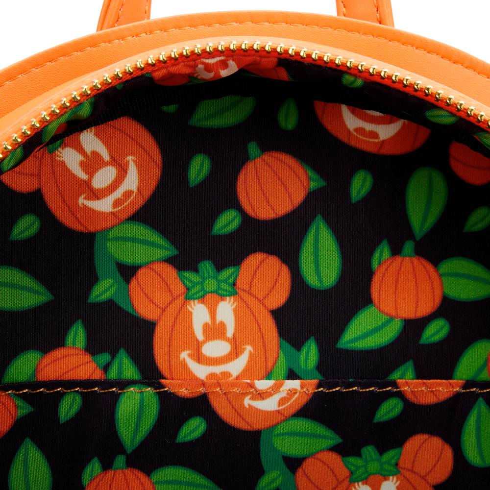 Loungefly: Disney - Glow Face Minnie Pumpkin Mini Backpack (ONLINE ORDER ONLY)