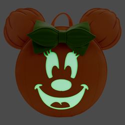 Loungefly: Disney - Glow Face Minnie Pumpkin Mini Backpack (ONLINE ORDER ONLY)