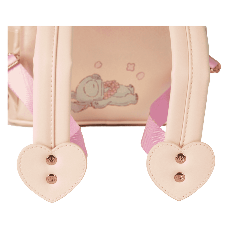 Loungefly Stitch & Angel Cherry Blossom Heart Mini Backpack (Online Order Only)