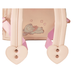 Loungefly Stitch & Angel Cherry Blossom Heart Mini Backpack (Online Order Only)