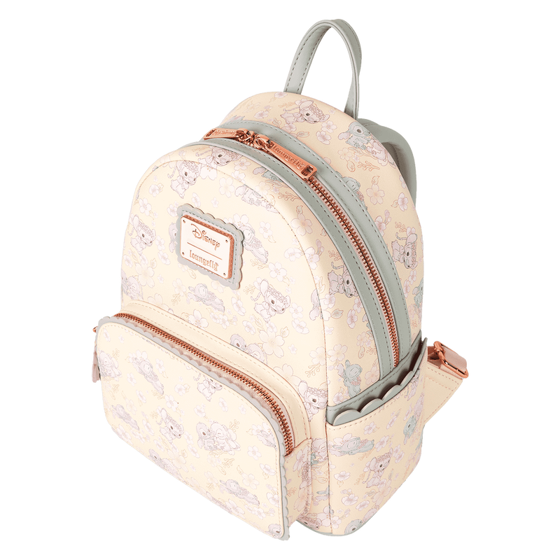 Loungefly Disney Stitch & Angel Cherry Blossom All-Over Print Mini Backpack (Online Order Only)