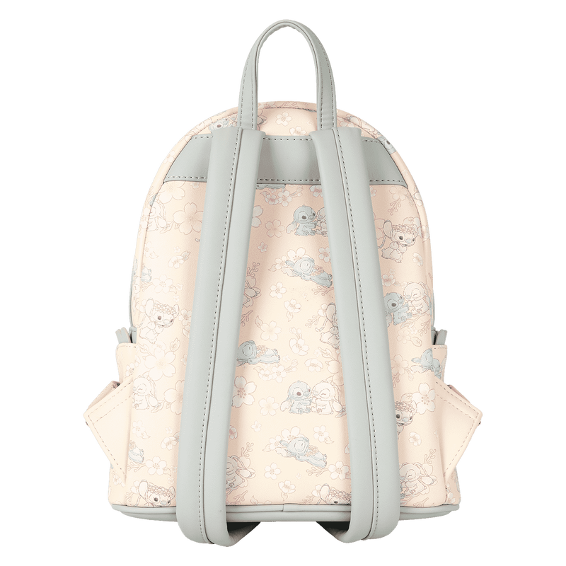 Loungefly Disney Stitch & Angel Cherry Blossom All-Over Print Mini Backpack (Online Order Only)