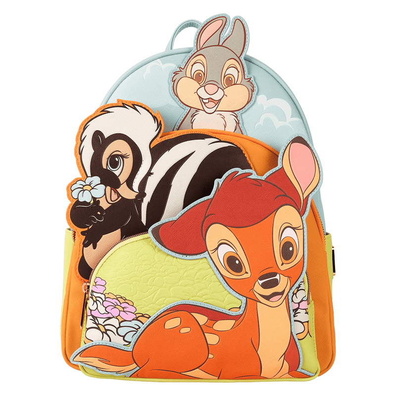 Loungefly Disney Bambi & Friends Triple Pocket Mini Backpack (Online Order Only)