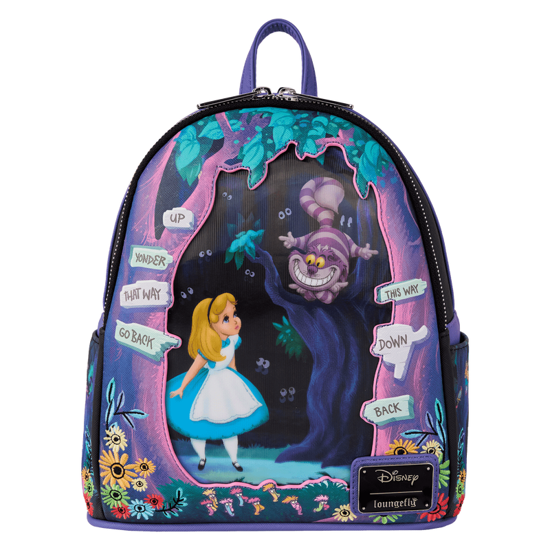 Loungefly Disney Alice in Wonderland Tulgey Wood Lenticular Mini Backpack (Online Order Only)