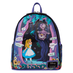 Loungefly Disney Alice in Wonderland Tulgey Wood Lenticular Mini Backpack (Online Order Only)