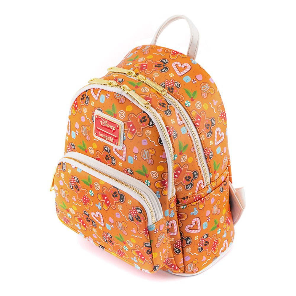 Loungefly: Disney Ginger Bread Micky and Minnie Mini Backpack and Headband Set (ONLINE ORDER ONLY)
